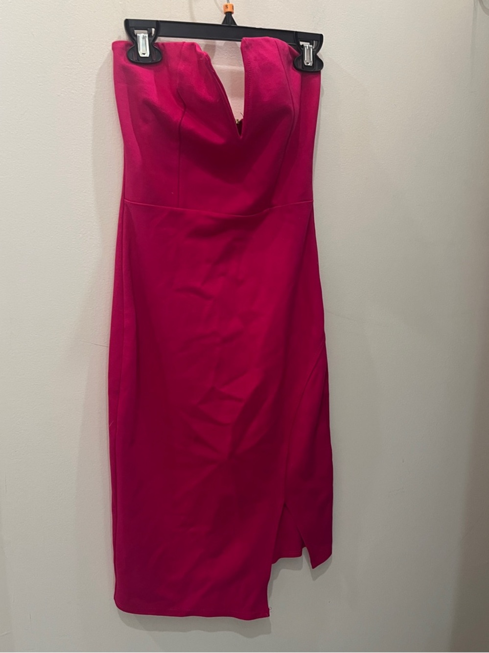 Charlotte Russe Strapless Hot Pink Sheath Dress